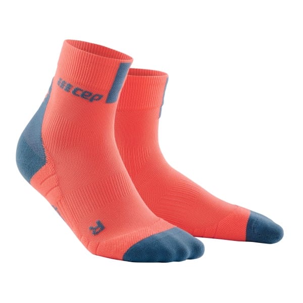 Fitness Mania - CEP High Cut Running Socks 3.0 - Coral/Grey