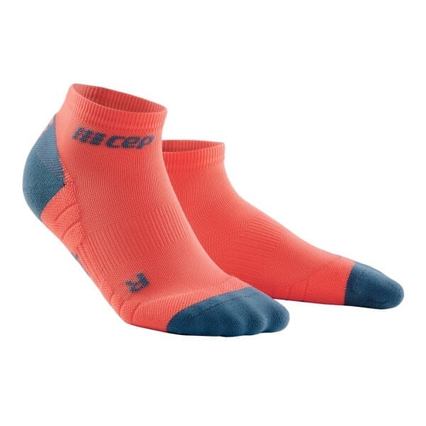 Fitness Mania - CEP Low Cut Running Socks 3.0 - Coral/Grey