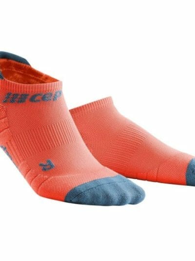 Fitness Mania - CEP No Show Running Socks 3.0 - Coral/Grey
