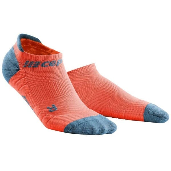Fitness Mania - CEP No Show Running Socks 3.0 - Coral/Grey