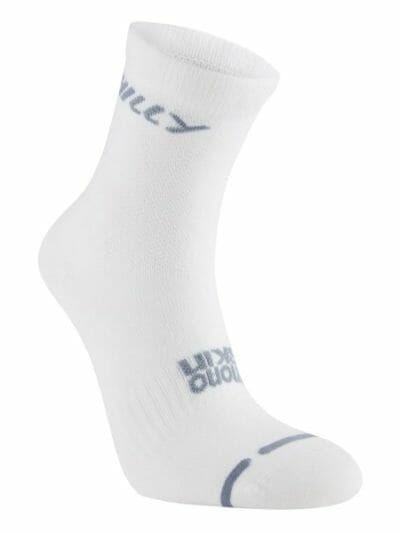 Fitness Mania - Hilly Lite Anklet - Running Socks - White/Grey