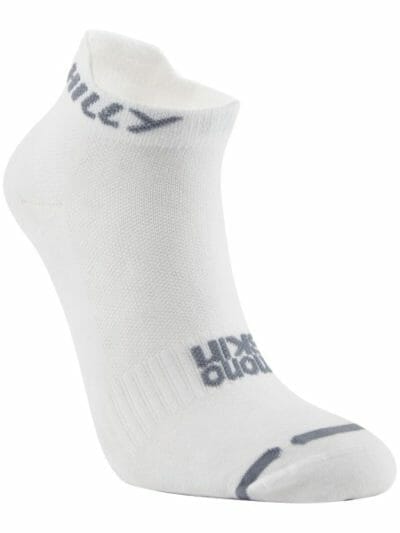 Fitness Mania - Hilly Lite Socklet - Running Socks - White/Grey