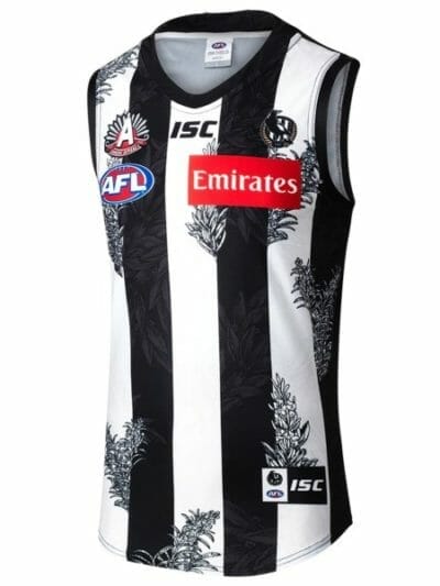 Fitness Mania - ISC Collingwood Magpies Anzac Day Kids Guernsey 2020 - Black/White