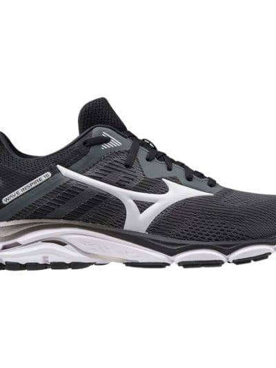 Fitness Mania - Mizuno Wave Inspire 16 - Mens Running Shoes - Dark Shadow/Nimbus Cloud/Black