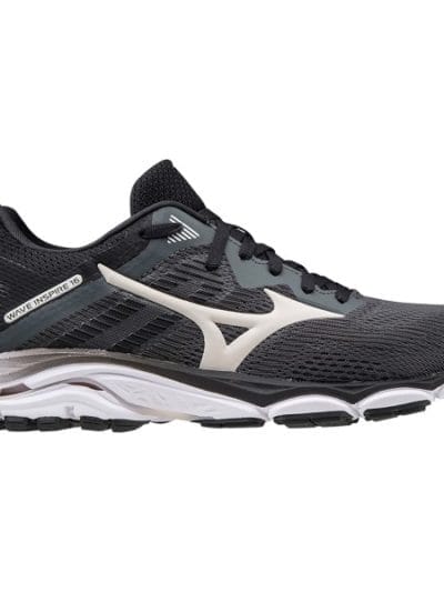 Fitness Mania - Mizuno Wave Inspire 16 - Womens Running Shoes - Dark Shadow/Nimbus Cloud/Black