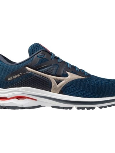 Fitness Mania - Mizuno Wave Inspire 17 - Mens Running Shoes - India Ink/Platinum Gold