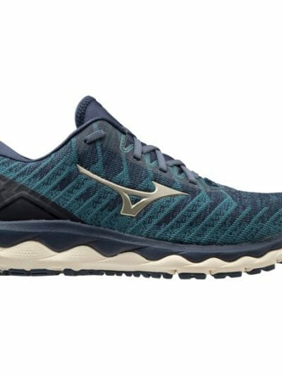 Fitness Mania - Mizuno Wave Sky 4 Waveknit - Mens Running Shoes - Hydro/Bronzeen