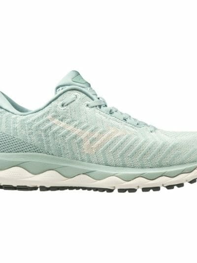 Fitness Mania - Mizuno Wave Sky Waveknit 3 - Womens Running Shoes - Sprout Green/Snow White