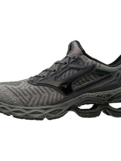 Fitness Mania - Mizuno WaveKnit Creation 20 - Mens Running Shoes - Magnet/Black