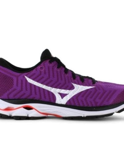 Fitness Mania - Mizuno WaveKnit Rider R1 - Womens Running Shoes - Hyacinth Violet/White