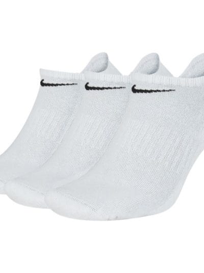 Fitness Mania - Nike Everyday Cushion No Show Training Socks - 3 Pack - White