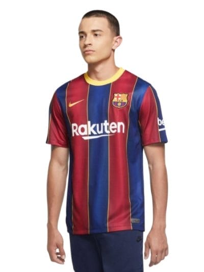 Fitness Mania - Nike FC Barcelona 2020/21 Stadium Home Mens Soccer Jersey - Deep Royal Blue/Varsity Maize