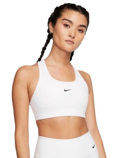 Fitness Mania - Nike Swoosh Womens Sports Bra - White