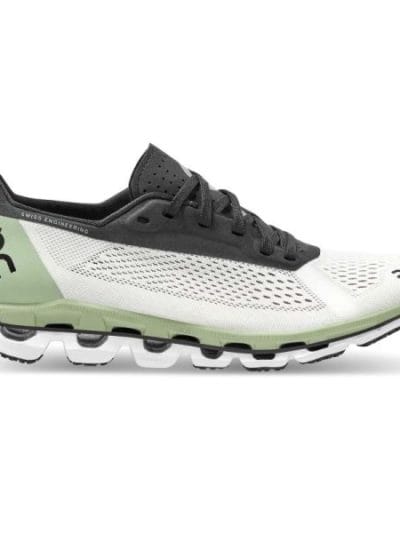 Fitness Mania - On Cloudboom - Womens Running Shoes - White/Black/Green