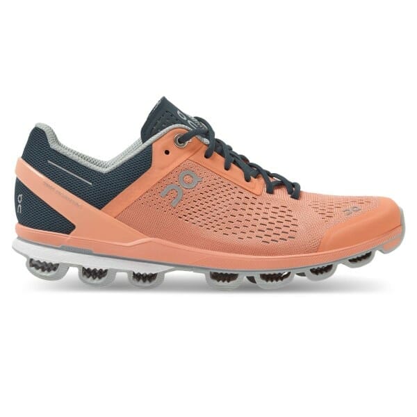 Fitness Mania - On Cloudsurfer - Womens Running Shoes - Coral/Navy