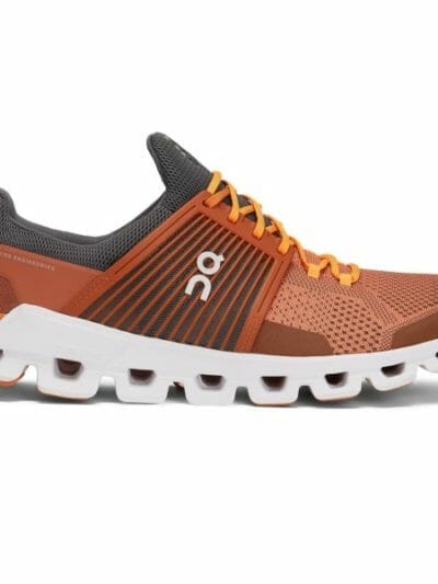 Fitness Mania - On Cloudswift - Mens Running Shoes - Rust/Rock