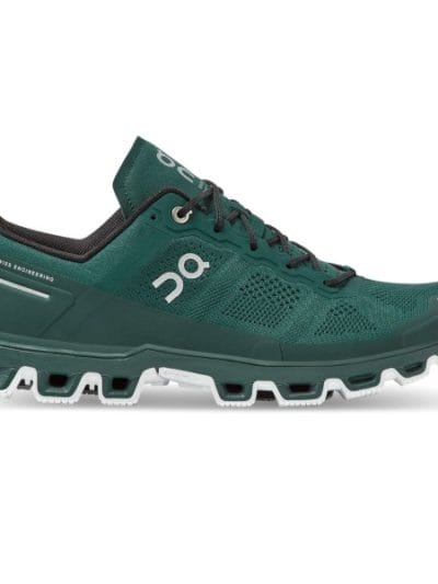 Fitness Mania - On Cloudventure - Mens Trail Running Shoes - Evergreen/White