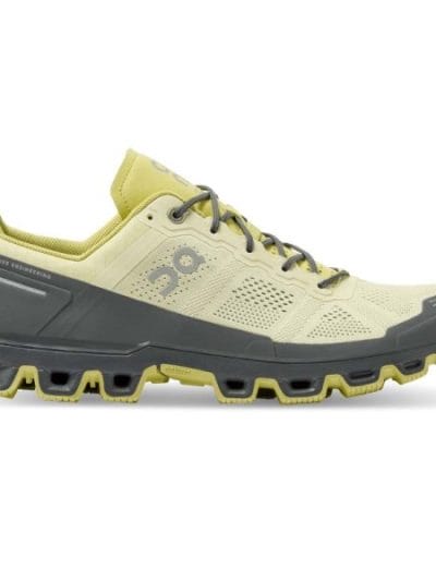 Fitness Mania - On Cloudventure - Mens Trail Running Shoes - Hay/Rock
