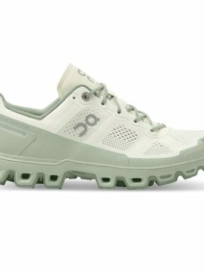 Fitness Mania - On Cloudventure - Womens Trail Running Shoes - White Cream/Moss