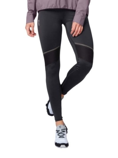 Fitness Mania - On Running Womens Long Tights - Black/Shadow