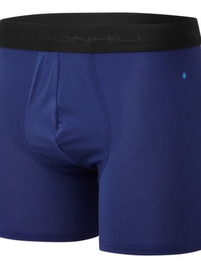Fitness Mania - Ronhill 4.5 Inch Mens Boxer Short - Midnight Blue/Electric Blue
