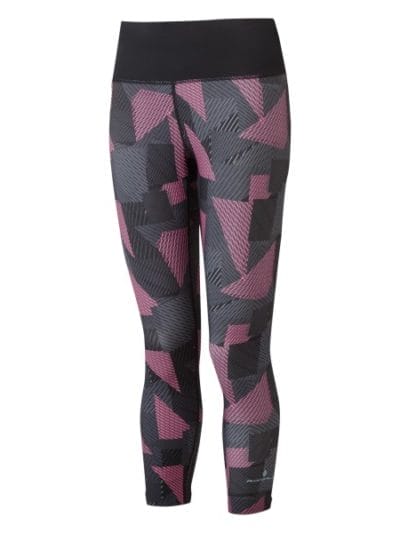 Fitness Mania - Ronhill Life Womens Training Crop Tights - Black/Hot Pink Laser