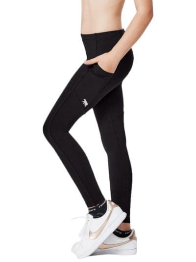 Fitness Mania - Running Bare All Star Kids Girls Training Tights - Black