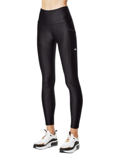 Fitness Mania - Running Bare Power Moves Ab Waisted Vixen Womens Full Length Training Tights - Black