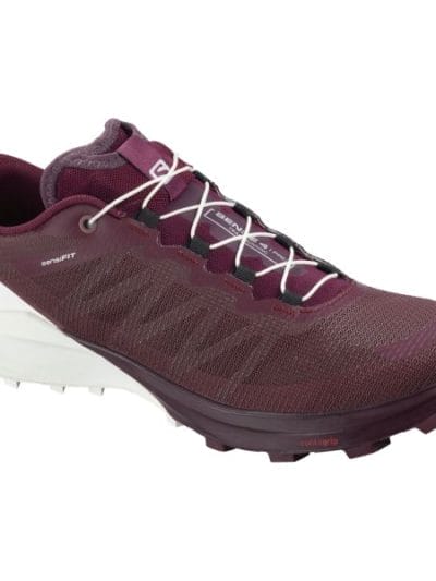 Fitness Mania - Salomon Sense Pro 4 - Womens Trail Running Shoes - Wine Tasting/Icy Morning