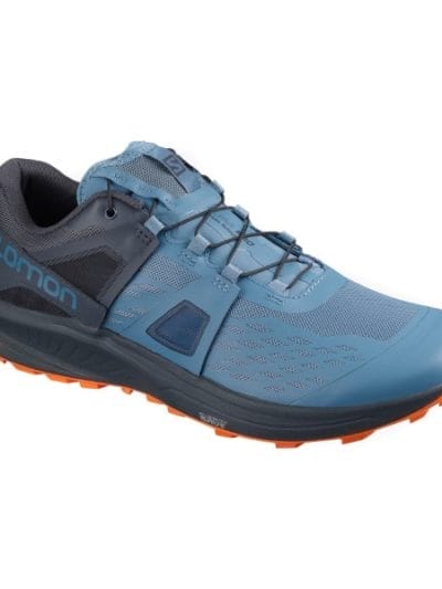 Fitness Mania - Salomon Ultra Pro - Mens Trail Running Shoes - Copen Blue/India Ink/Red Orange