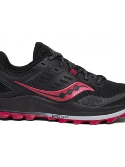 Fitness Mania - Saucony Peregrine 10 - Womens Trail Running Shoes - Black/Barberry