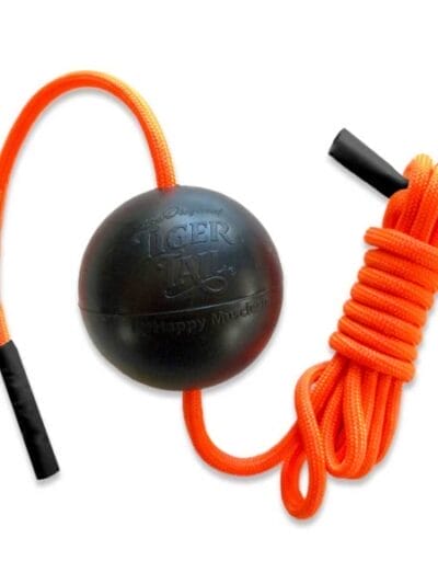 Fitness Mania - Tiger Tail 1.7 Massage Ball - Black/Orange