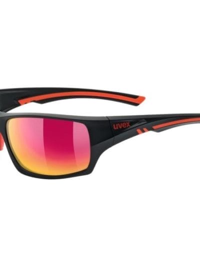 Fitness Mania - UVEX Sportstyle 222 Pola Floating Sunglasses - Black/Red