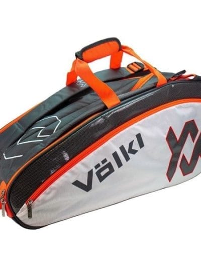 Fitness Mania - Volkl Tour Combi 6-8 Tennis Racquet Bag - Charcoal/White/Lava