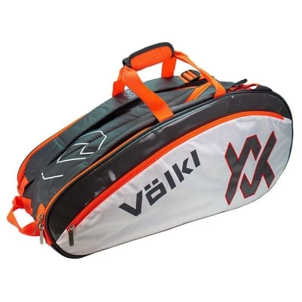 Fitness Mania - Volkl Tour Combi 6-8 Tennis Racquet Bag - Charcoal/White/Lava