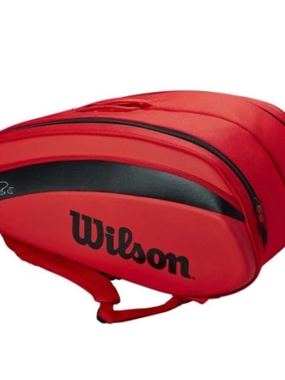 Fitness Mania - Wilson DNA 12 Pack Tennis Racquet Bag 2020 - Red/Black