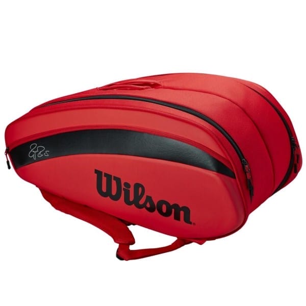 Fitness Mania - Wilson DNA 12 Pack Tennis Racquet Bag 2020 - Red/Black