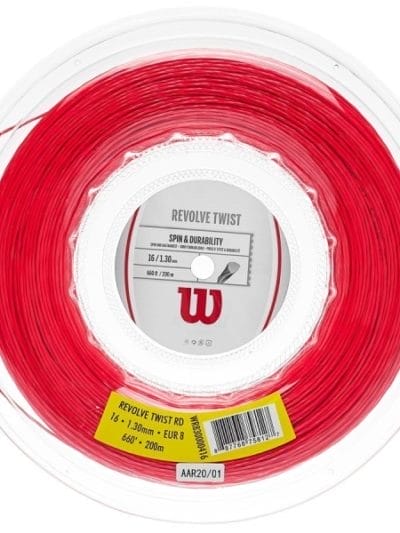 Fitness Mania - Wilson Revolve Twist Tennis String Reel 200m - Red