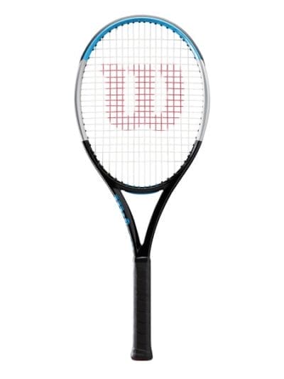 Fitness Mania - Wilson Ultra 100 v3 Tennis Racquet - Black/Silver/Blue