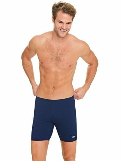 Fitness Mania - Zoggs Ecolast+ Cottesloe Mid Mens Swimming Jammer - Navy