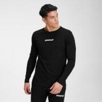 Fitness Mania - MP Men's Contrast Graphic Long Sleeve Top - Black - XXS
