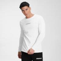 Fitness Mania - MP Men's Contrast Graphic Long Sleeve Top - White - L