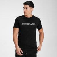 Fitness Mania - MP Men's Outline Graphic Short Sleeve T-Shirt - Black