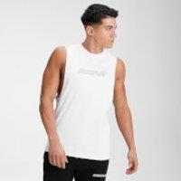 Fitness Mania - MP Men's Outline Graphic Tank - White