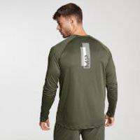 Fitness Mania - MP Men's Printed Training Long Sleeved Top - Army Green - XS