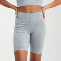 Fitness Mania - MP Women's Outline Graphic Cycling Shorts - Grey Marl
