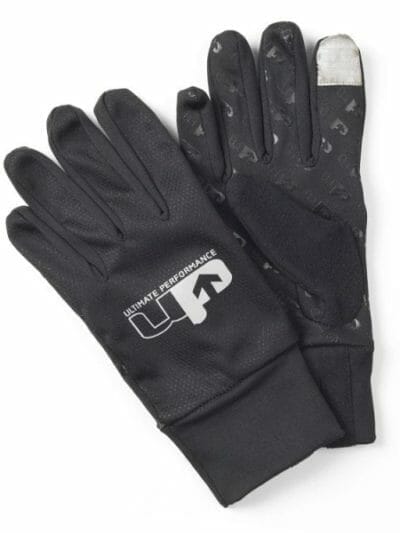 Fitness Mania - 1000 Mile UP Reflective Running Gloves - Black/Reflective