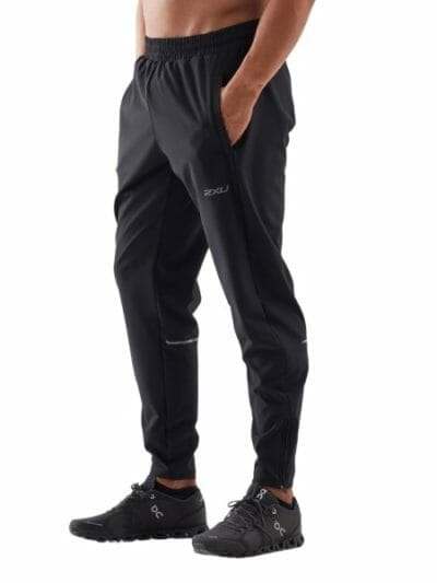 Fitness Mania - 2XU XVENT Woven Jogger Mens Sweatpants - Black/Silver Reflective