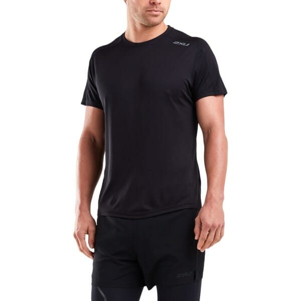Fitness Mania - 2XU XVent G2 Mens Training T-Shirt - Black/Silver Reflective