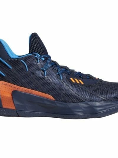 Fitness Mania - Adidas Dame 7 GCA - Mens Basketball Shoes - Team Navy Blue/Bright Blue/Team Solar Orange